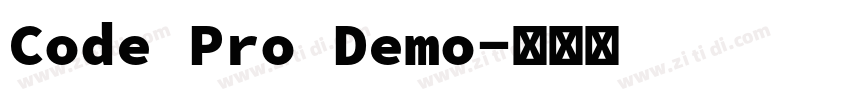 Code Pro Demo字体转换